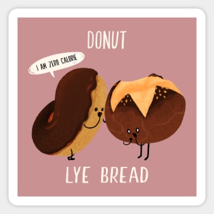 Donut Lye bread Sticker